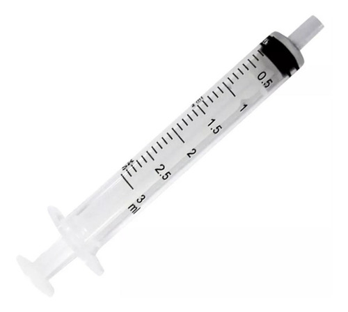 Seringa Descartável 3ml Slip Caixa Com 100 Unidades - SR