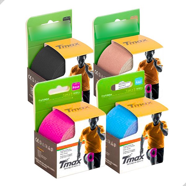 Fita Tape Bandagem Elástica Adesiva Funcional Profissional 5 Cm X 5m - Tmax