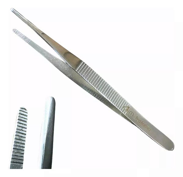 Pinça Anatômica Dissecção 14cm Aço Inox - Mocar