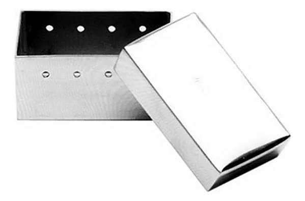 Estojo Para Esterilização Inox 6x3,5x3,5cm Perfurado - Fava