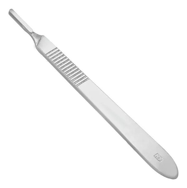 Cabo Para Bisturi Nº 4 Aço Inox 14cm - Mocar