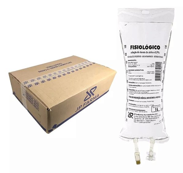 Soro Intravenoso Fisiológico 0,9% Estéril Bag 1 Litro - JP