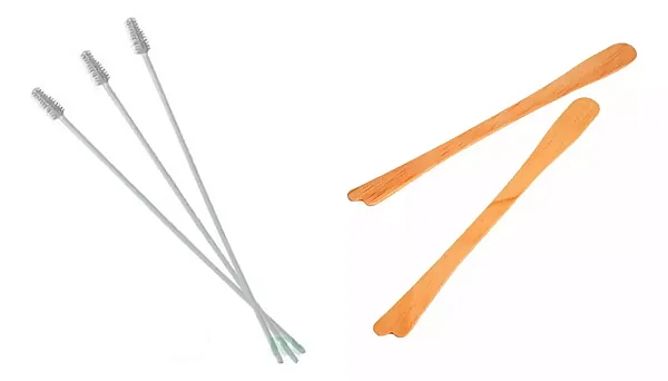 Kit Ginecologia Espátula De Ayres + Escova Cervical