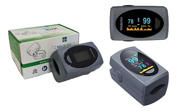 Oxímetro de Pulso para Dedo Portátil Color LT-F20 Mediclini