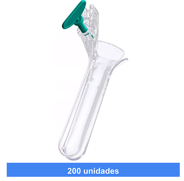 Espéculo De Collins Descartável Vaginal Não Estéril 200 unid