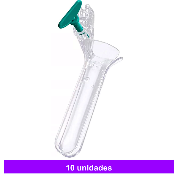 Espéculo De Collins Descartável Vaginal Não Estéril 10 unid