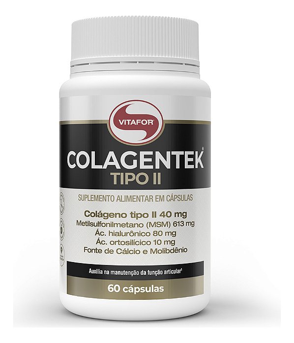 Colagentek Tipo II 60 Cápsulas - Vitafor