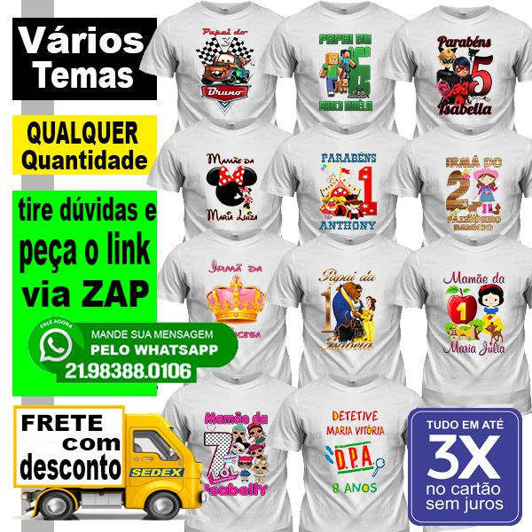 camiseta roblox kit 03 camisetas personalizada