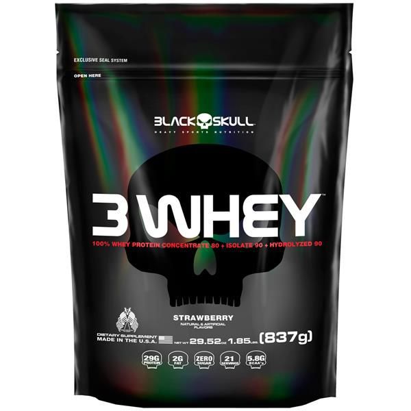3 Whey Protein (837g) - Black Skull