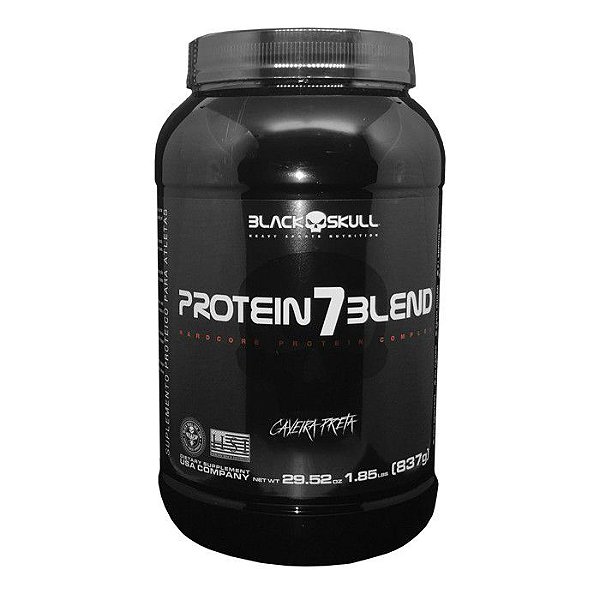Protein 7 Blend Caveira Preta (837g) - Black Skull - Bem Estar -  Suplementos e moda fitness