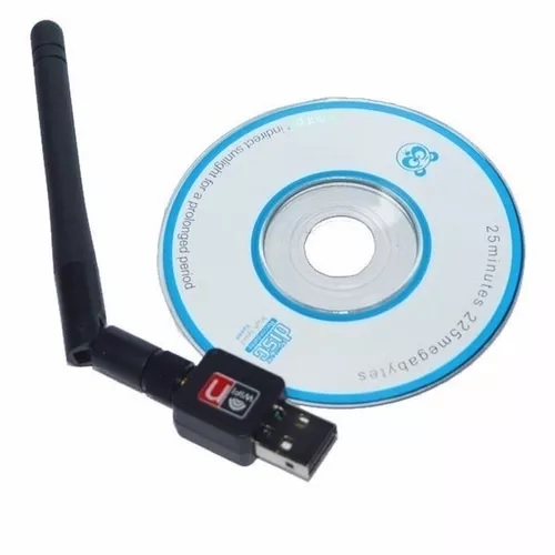 Micro Adaptador Usb Wireless Com Antena
