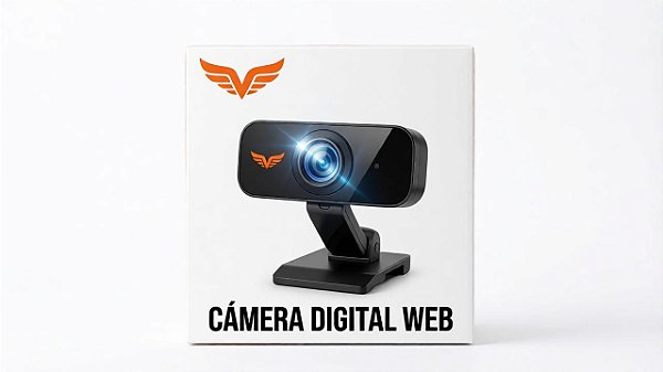 Webcam Full HD 1080P com Microfone - Chamadas Profissionais!