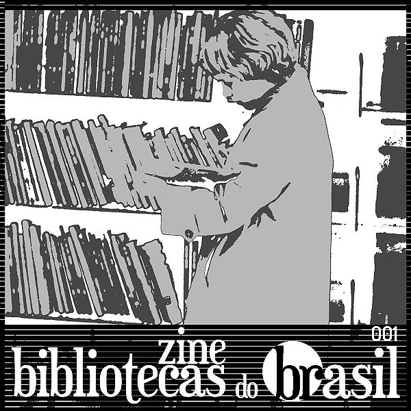 Zine Bibliotecas do Brasil (número 01) + Adesivo