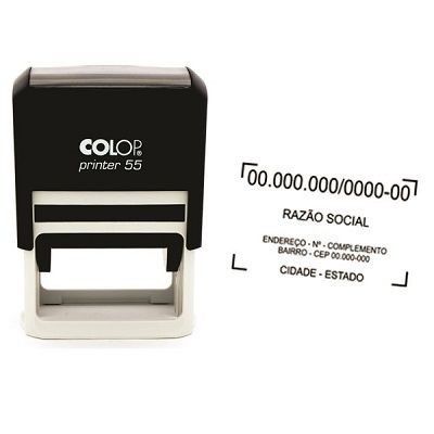CARIMBO COLOP P55 PRETO - CNPJ - PERSONALIZADO