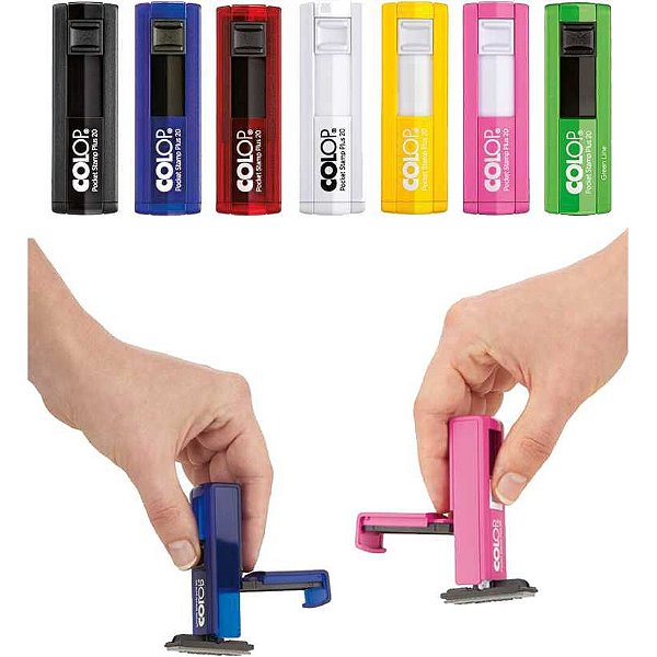 CARIMBOS POCKET COLOP | VÁRIAS CORES 302 (SEM PERSONALIZAÇÃO)