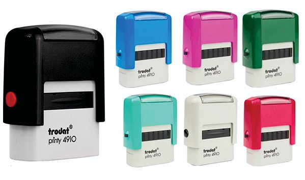 CARIMBO TRODAT 4910 - P2 | 10X26 MM | COLORIDO | SEM PERSONALIZAÇÃO