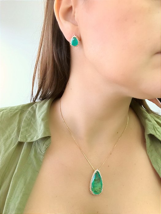 Conjunto Zircôrnia Fusion Verde