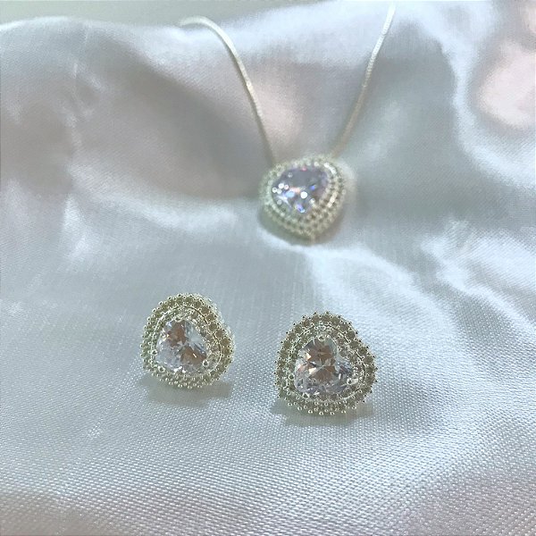 Conjunto |Coração Cravejado