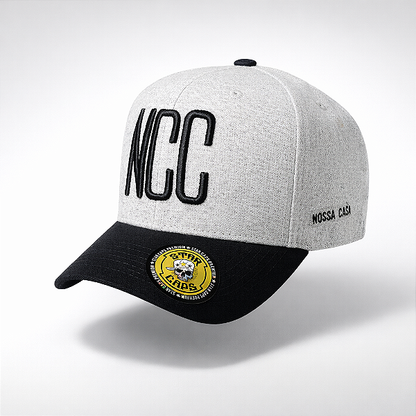 Boné NCC ( Cinza , Aba preta )