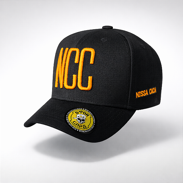 Boné NCC ( Preto , Aba preta )