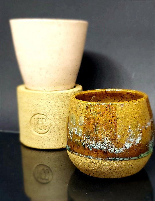 Conjunto coleção xícara cone + xícara  bowl