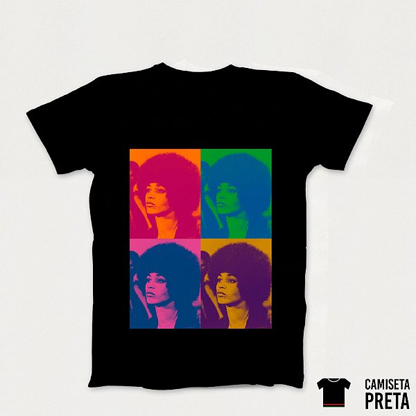 Camiseta Angela Davis Pop Art