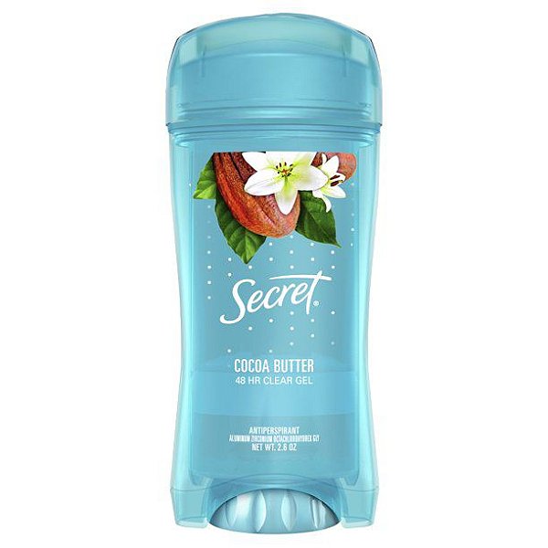 Secret Clear Gel Antitranspirante Desodorante Cocoa Butter - 73g