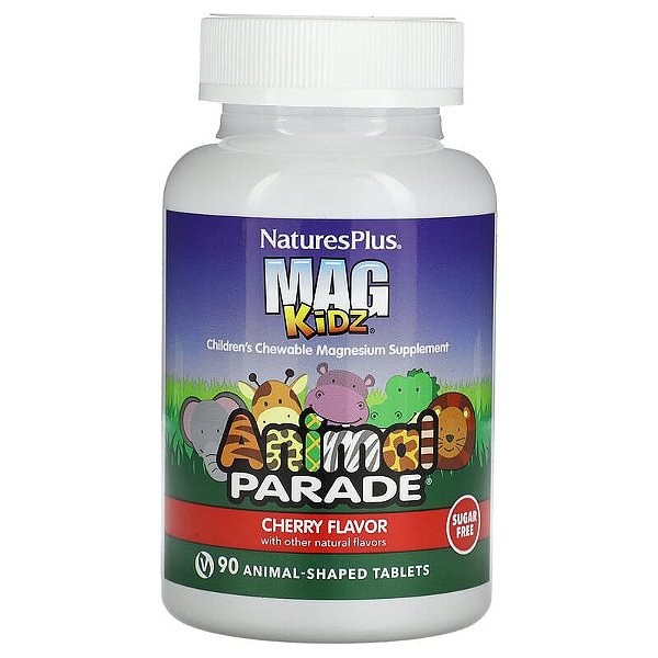 NaturesPlus Animal Parade Magnésio Para Crianças | 90 Tablets