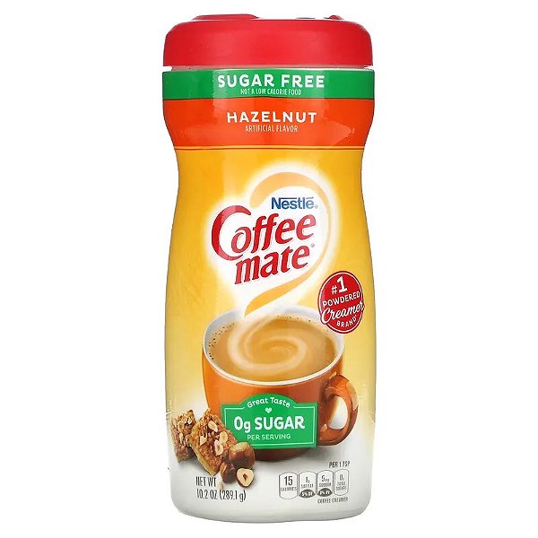 Nestlé Coffee Mate Hazelnut Avelã Sugar Free 289g