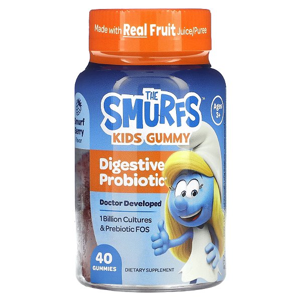 [The Smurfs] Gummy Kids, Probiótico Digestivo 40 Gomas