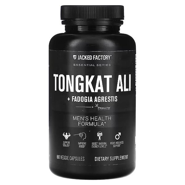 [JACKED FACTORY] Tongkat Ali + Fadogia Agretis + Shilajit 1125 mg | 60 Cápsulas