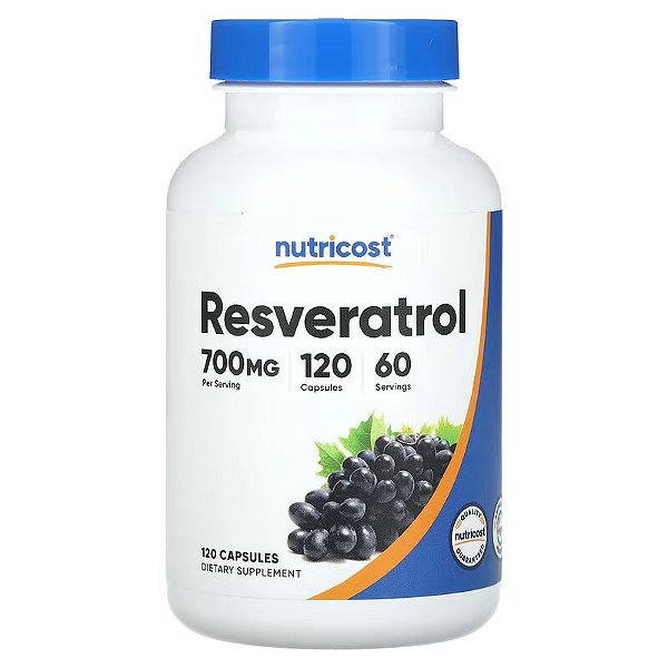 [Nutricost] Resveratrol 700 mg | 120 Cápsulas