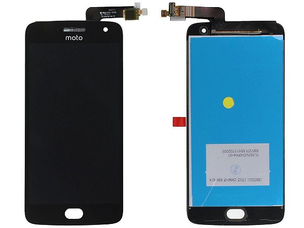 Tela Display Lcd Touch Screen Sem Aro Moto G5 Plus Preto