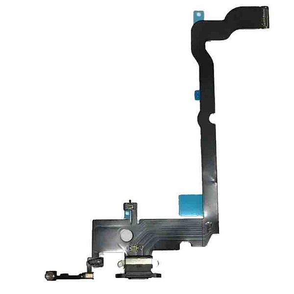 Flex De Carga Dock Microfone Para iPhone XS MAX Preto