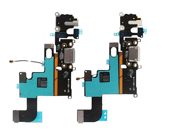 Flex De Carga Para Iphone 6 6g Microfone Preto