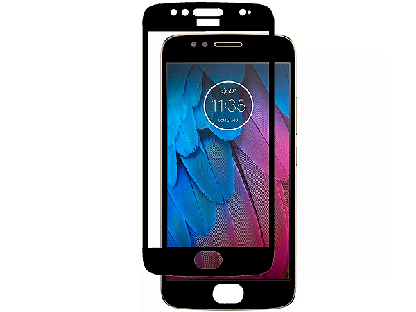 Pelicula De Vidro Para Moto G5s Plus 9D Cobre Toda Tela