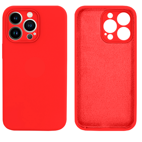 Capa Capinha Para iPhone 13 Pro Vermelho Aveludado