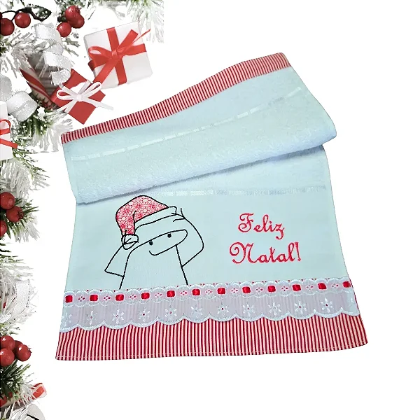 Toalha de Mão / Lavabo - Flork - Feliz Natal