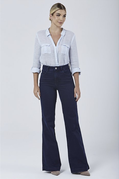 Calça Jeans Wide Leg - Lausanne