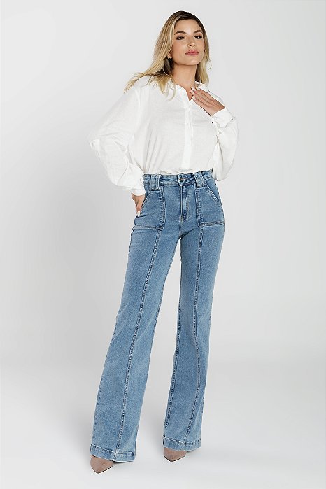 Calça Jeans Wide Leg- Belo Horizonte