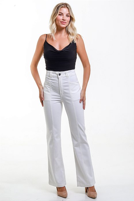 Calça Jeans Reta Branca - Quintero