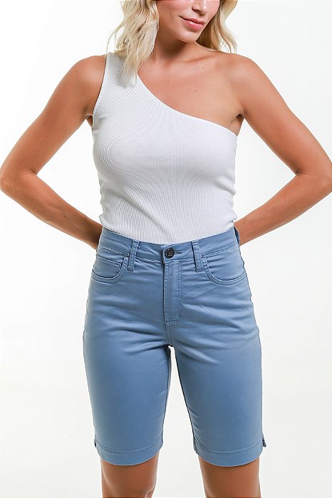 Bermuda Sarja Azul - Agudos