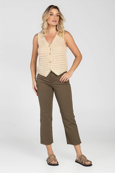 Calça Pantacourt Coffee - Pattaya