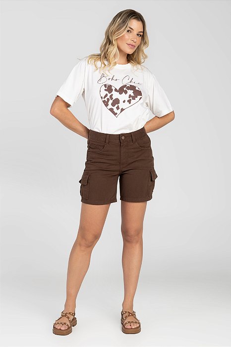 Shorts Cargo Mid Marrom - Komodo