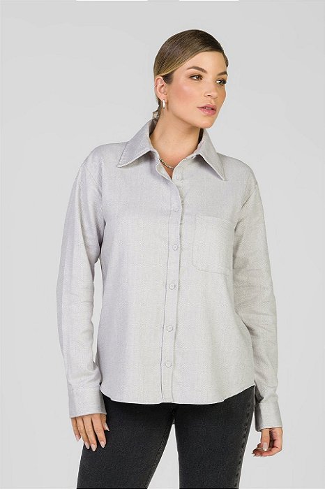 Camisa Cinza - Heloísa
