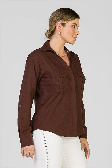Camisa Marrom - Antonella