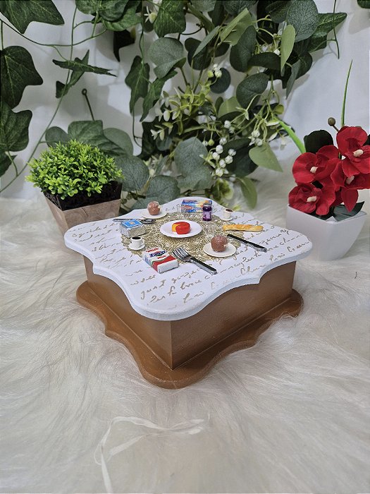 Caixa de chá miniatura