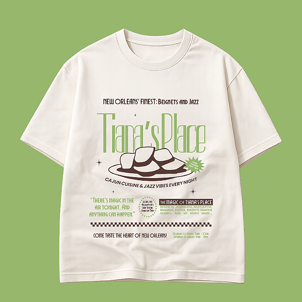 Camiseta | Tiana's Place (A Princesa e o Sapo)