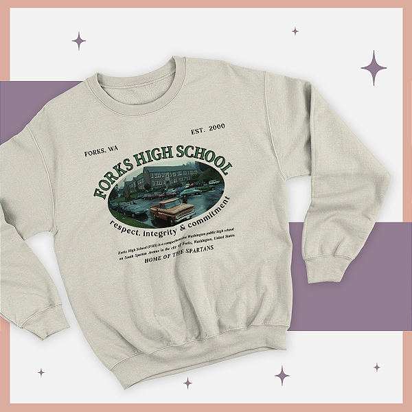 Moletom | Forks High School - Home of the Spartans (Crepúsculo)