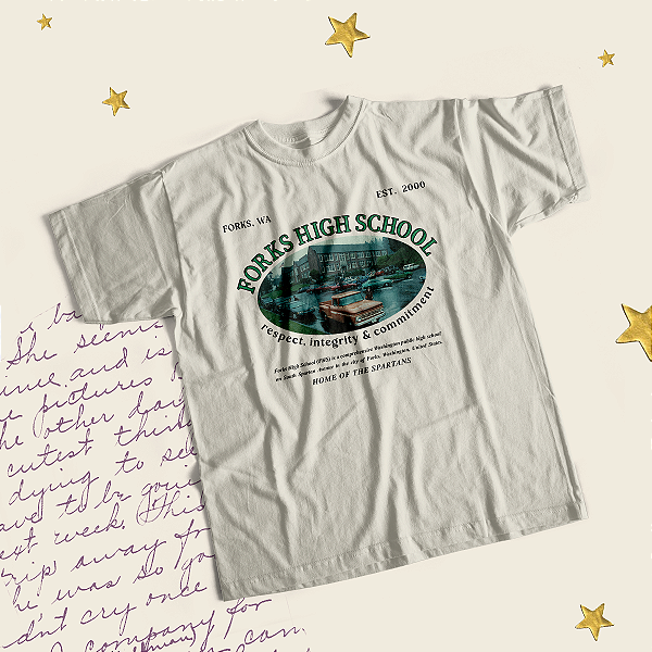 Camiseta | Forks High School - Home of the Spartans (Crepúsculo)